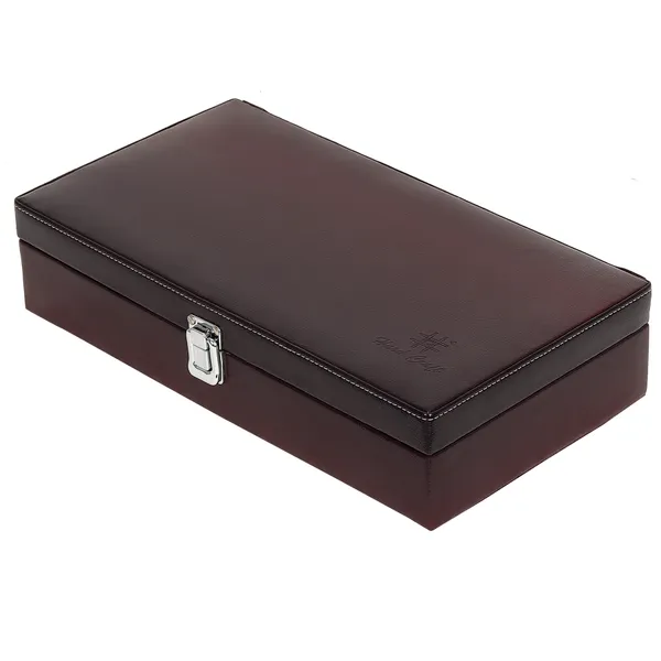 Watch_Box_Organizer_Holder_Jewelry_Accessories_Display_Storage_Case_Watch_Organiser_Collection_Box_12_Slots_In_PU_Leather_For_Men_Women_Maroon_Color