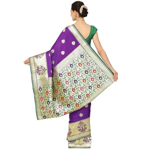 Purple_Satin_Silk_Banarasi_Sarees_For_Women