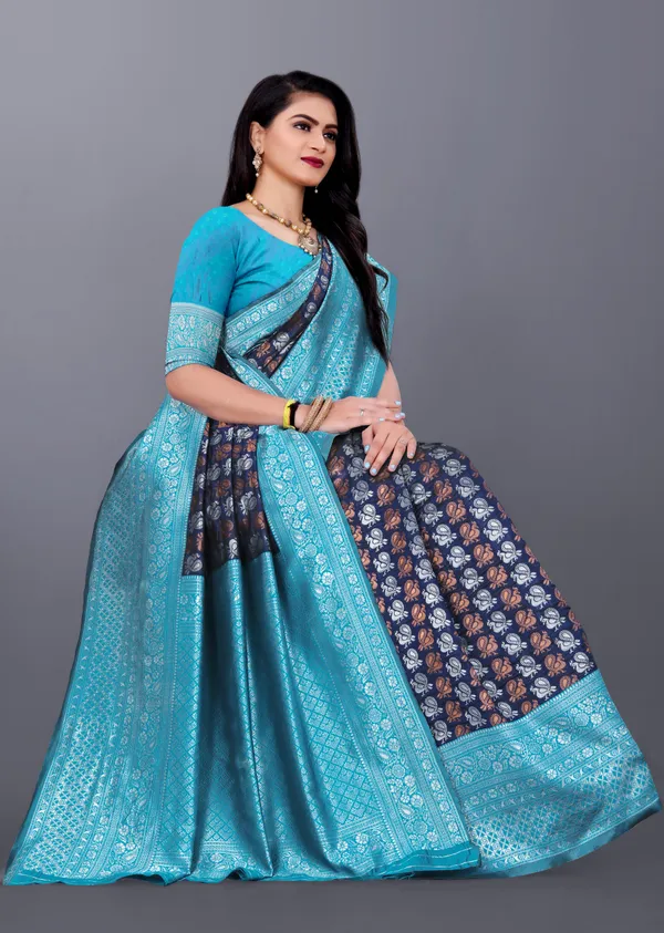 Extraordinary_Silk_Saree_With_Ebullience_Blouse_Piece