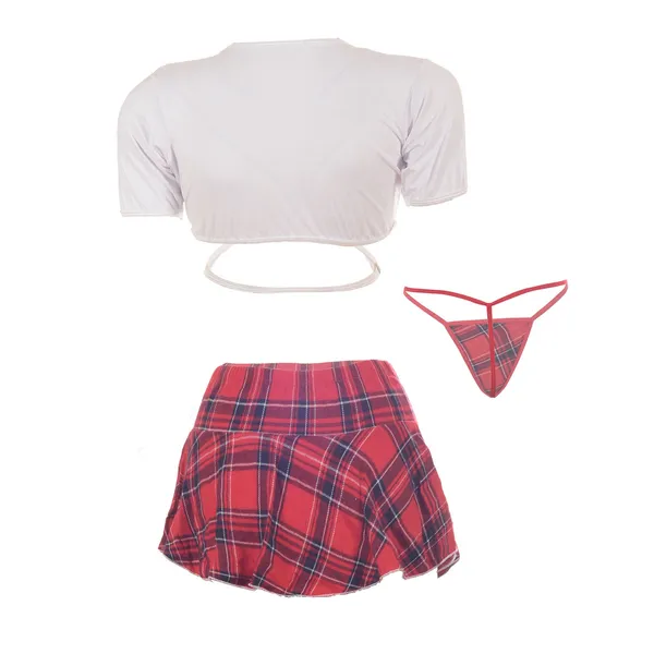 White_&_Red_School_Girl_Erotic_Costume_For_Women
