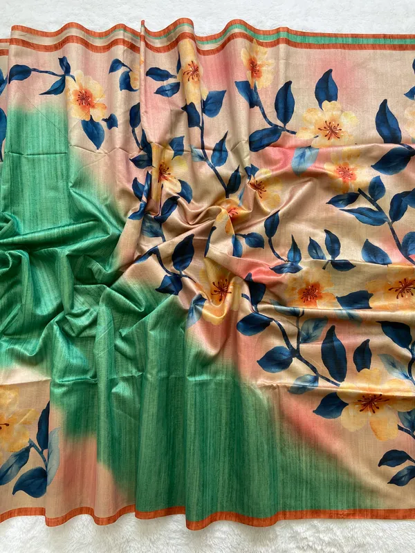 Lavanya_Pista_Green_–_Graceful_Navratri_Special_|_Soft_Tussar_Silk_Saree_with_Print,_Zari_Line_Saree_&_Print_Blouse_with_Tassels