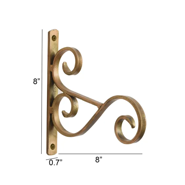 Hand_Forged_Metal_Antique_Golden_Wall_Bracket_For_Hanging_|_Planter_|_Wind_Chime_|_Tea_Light_Holder_|_Indoor_|_Outdoor_|
