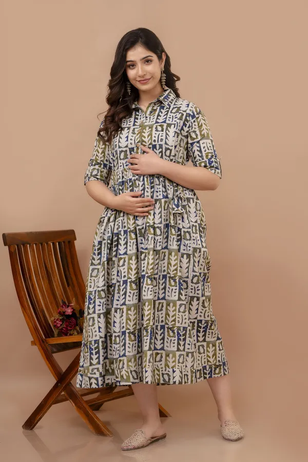Multicolor_Maternity_Kurta_|_Pure_Cotton_Feeding/Maternity_Kurta_For_Her