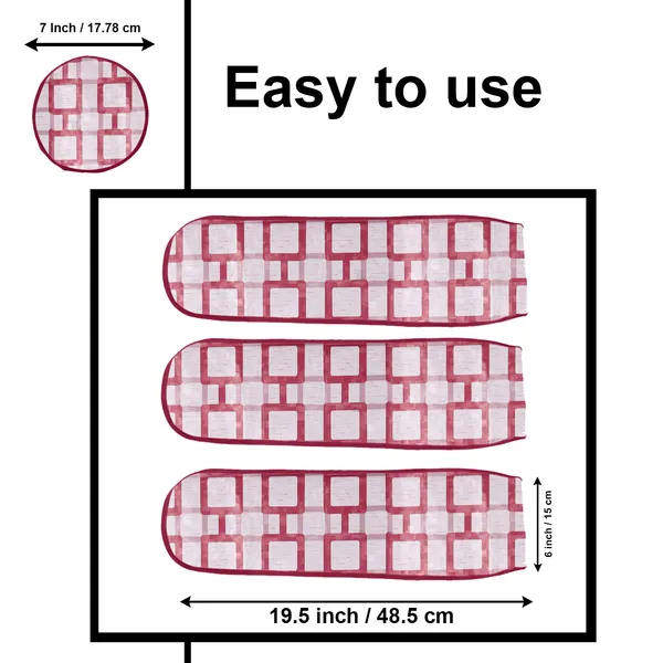 3_Blade_Ceiling_Fan_Cover_With_Adjustable_Elastic_Closure_Set_of_1_(Material-_PVC,_Size-[Blades_19.5X6Inch,_Motor_Cover_Size-7_Inch],_Color-_Red)