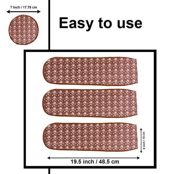 3_Blade_Ceiling_Fan_Cover_With_Adjustable_Elastic_Closure_(Material-_PVC,_Size-[Blades_19.5X6Inch,_Motor_Cover_Size-7_Inch],_Color-_Brown)