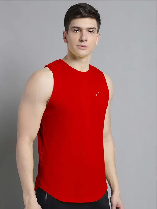 Red_Cotton_Round_Neck_Gym_Vest_For_Men