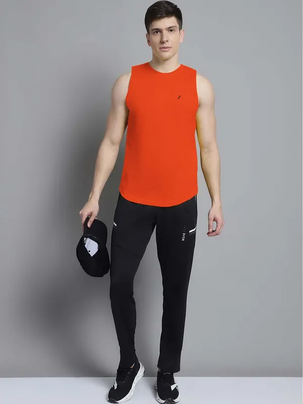 Orange_Cotton_Round_Neck_Gym_Vest_For_Men