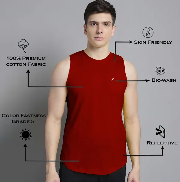 Maroon_Cotton_Round_Neck_Gym_Vest_For_Men