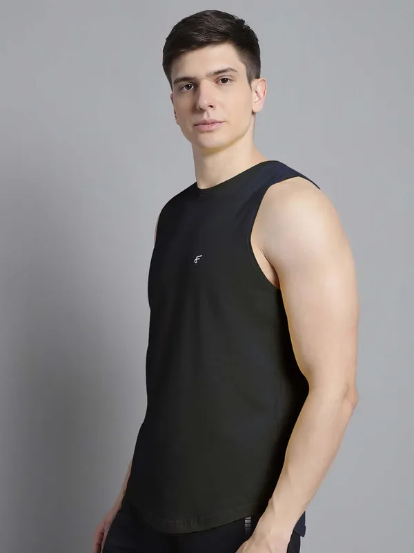 Navy_Blue_Cotton_Round_Neck_Gym_Vest_For_Men