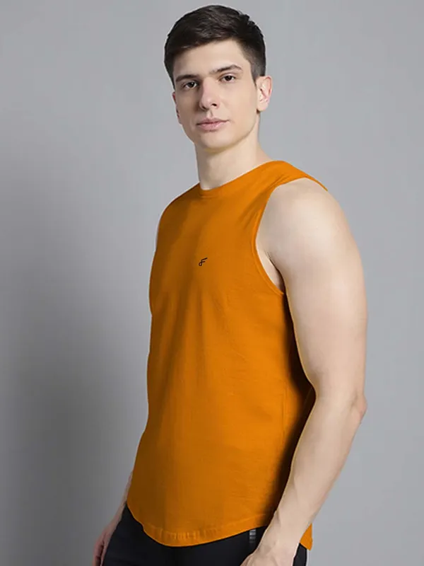 Mustard_Cotton_Round_Neck_Gym_Vest_For_Men