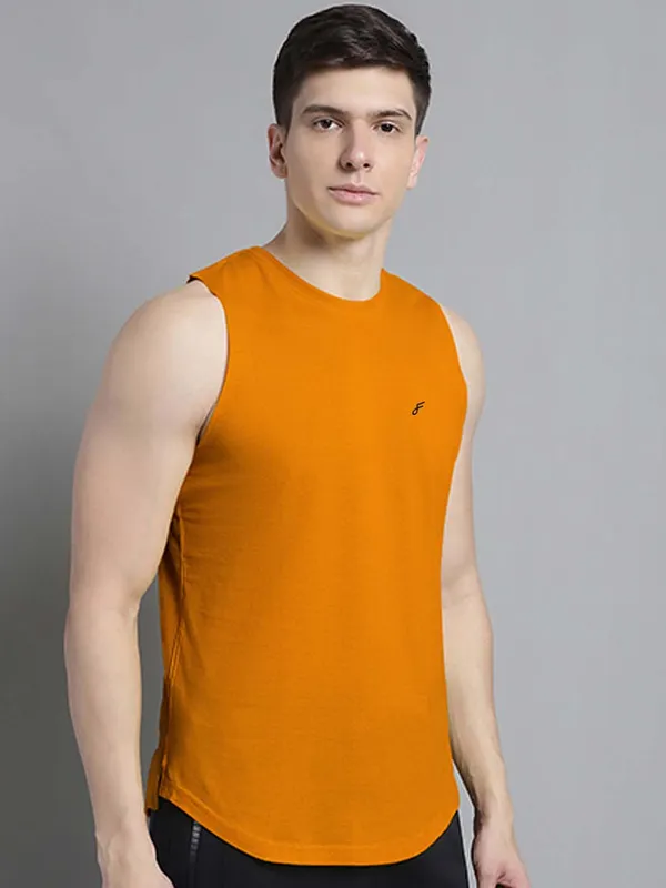 Mustard_Cotton_Round_Neck_Gym_Vest_For_Men