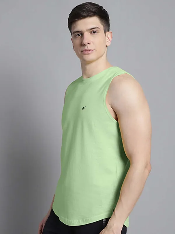 Sea_Green_Cotton_Round_Neck_Gym_Vest_For_Men