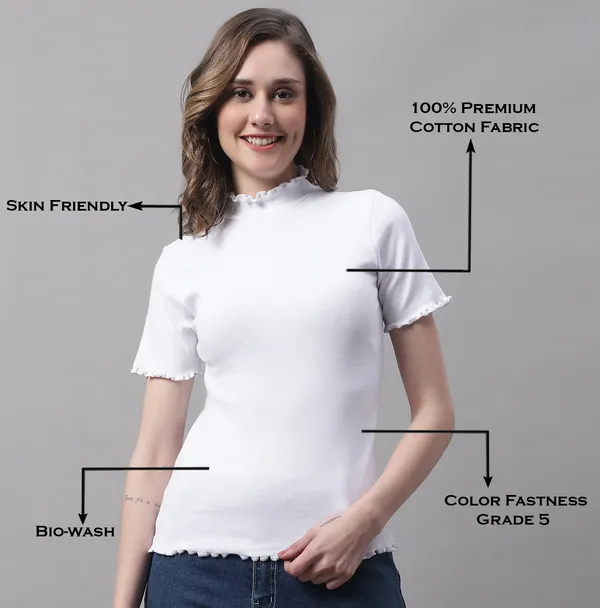 White_Cotton_Rib_Turtle_Neck_Regular_Top_For_Women