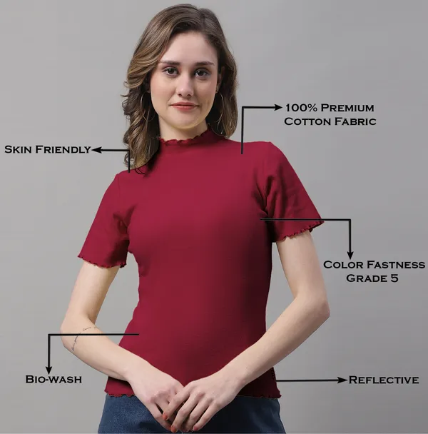 Maroon_Cotton_Rib_Turtle_Neck_Regular_Top_For_Women