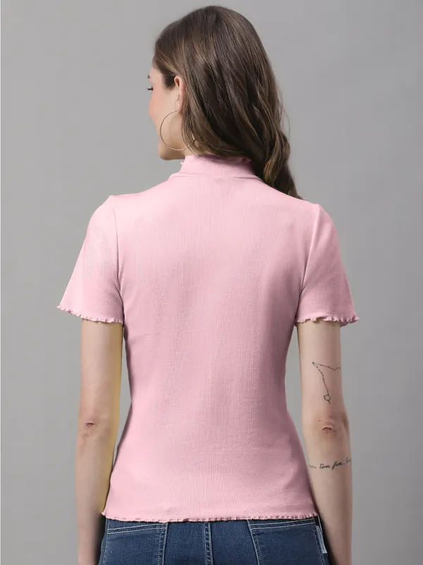 Coral_Cotton_Rib_Turtle_Neck_Regular_Top_For_Women