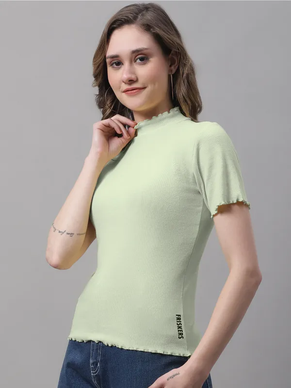Pista_Cotton_Rib_Turtle_Neck_Regular_Top_For_Women