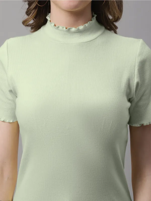 Pista_Cotton_Rib_Turtle_Neck_Regular_Top_For_Women