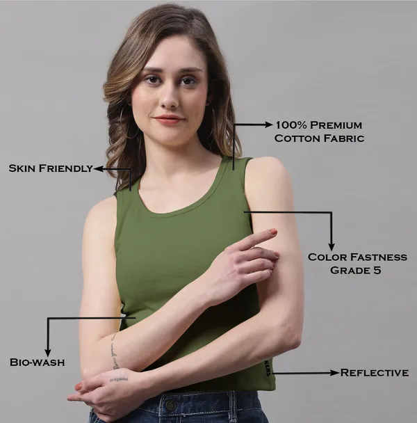 Olive_Cotton_Rib_Round_Neck_Crop_Top_For_Women