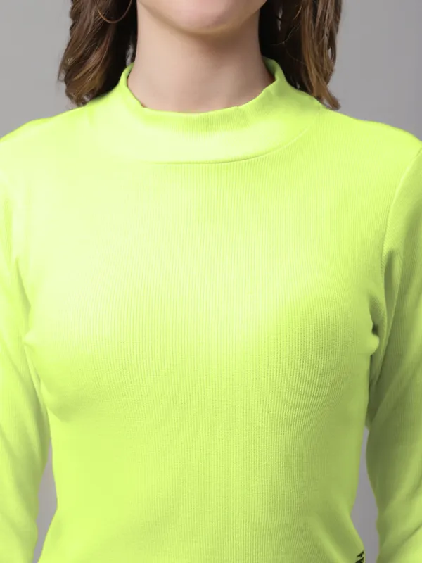 Parrot_Green_Cotton_Rib_Turtle_Neck_Long_Sleeve_Crop_Top_For_Women