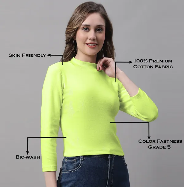 Parrot_Green_Cotton_Rib_Turtle_Neck_Long_Sleeve_Crop_Top_For_Women