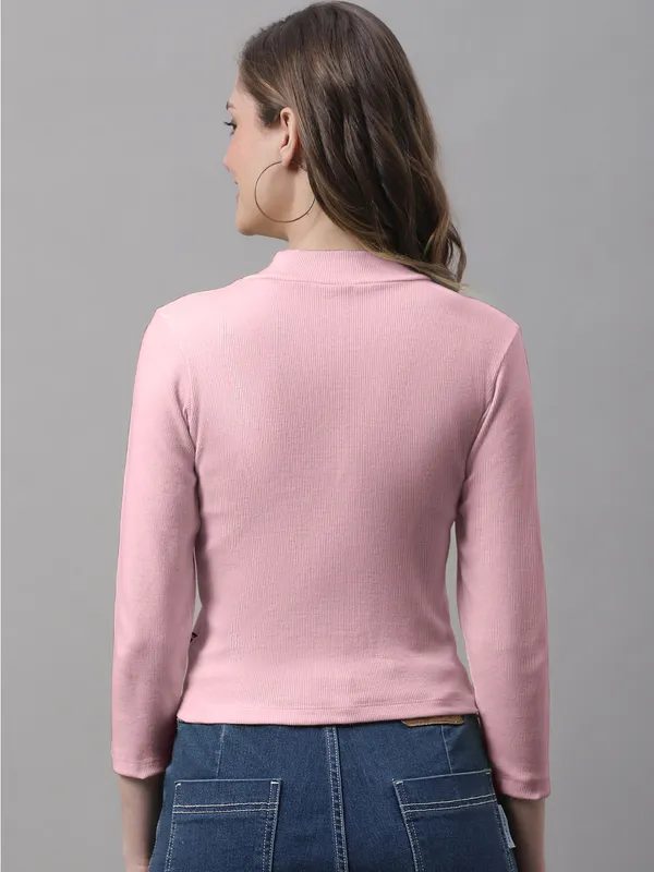 Coral_Cotton_Rib_Turtle_Neck_Long_Sleeve_Crop_Top_For_Women