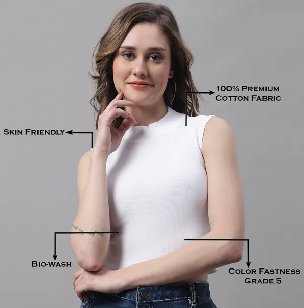 White_Cotton_Rib_Turtle_Neck_Crop_Top_For_Women