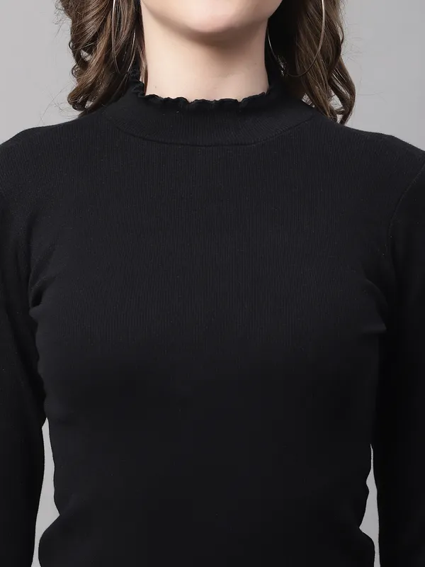 Black_Cotton_Rib_Turtle_Neck_Medium_Top_For_Women