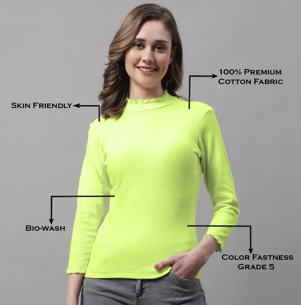 Parrot_Green_Cotton_Rib_Turtle_Neck_Medium_Top_For_Women