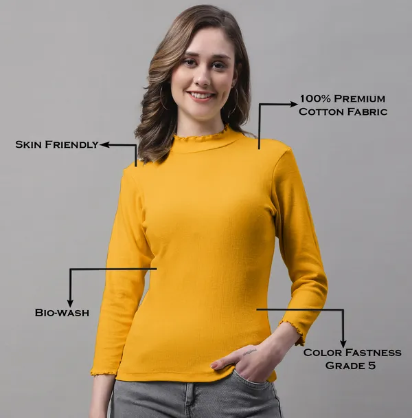 Gold_Cotton_Rib_Turtle_Neck_Medium_Top_For_Women