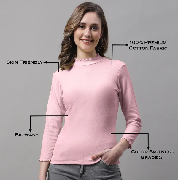 Coral_Cotton_Rib_Turtle_Neck_Medium_Top_For_Women