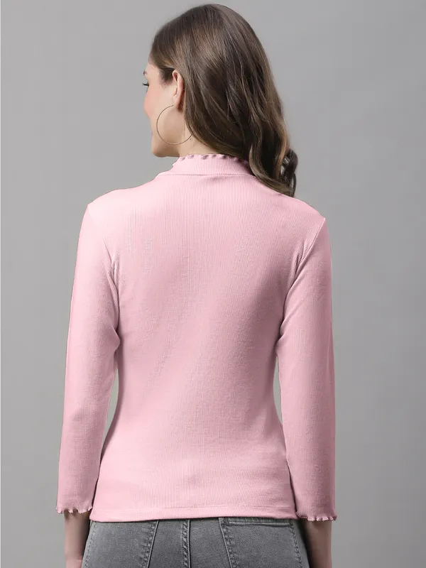 Coral_Cotton_Rib_Turtle_Neck_Medium_Top_For_Women