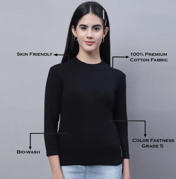 Black_Cotton_Rib_Turtle_Neck_Medium_Top_For_Women