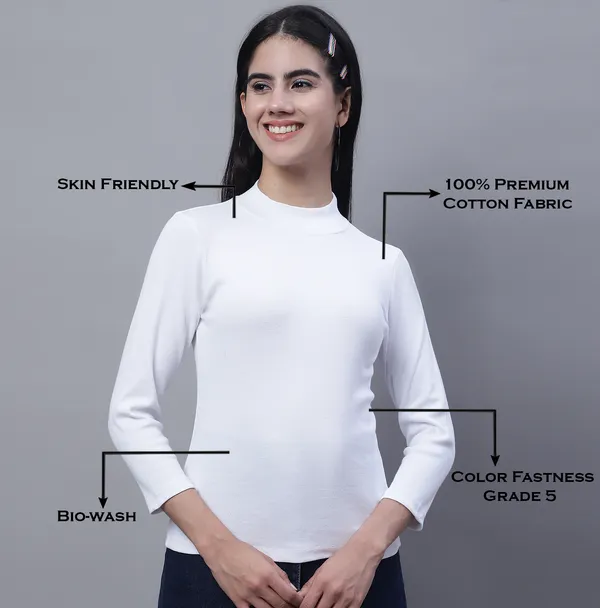 White_Cotton_Rib_Turtle_Neck_Medium_Top_For_Women