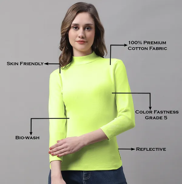 Parrot_Green_Cotton_Rib_Turtle_Neck_Long_Sleeve_Top_For_Women