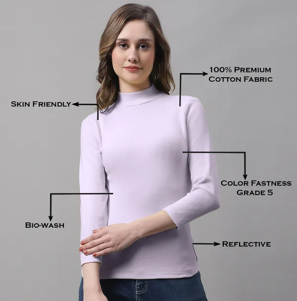 Purple_Cotton_Rib_Turtle_Neck_Long_Sleeve_Top_For_Women