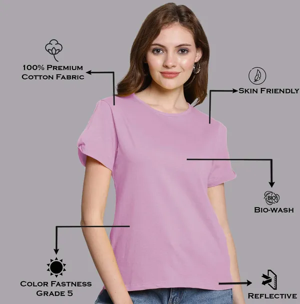 Pack_of_2_Black_&_Purple_Cotton_Round_Neck_T-Shirt_For_Women