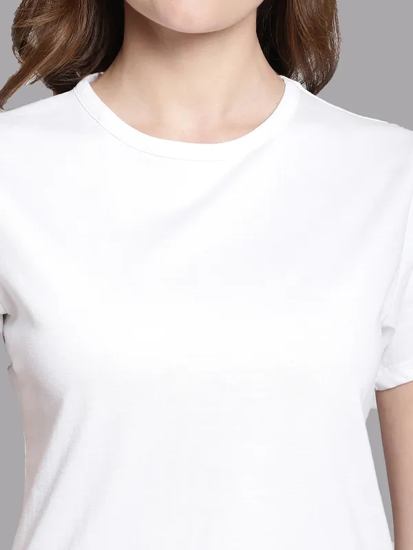 Pack_of_2_White_&_Grey_Cotton_Round_Neck_T-Shirt_For_Women