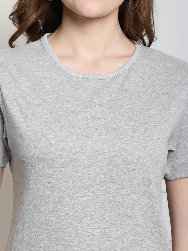 Pack_of_2_Grey_&_Purple_Cotton_Round_Neck_T-Shirt_For_Women