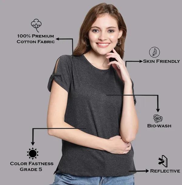 Pack_of_2_Yellow_&_Grey_Cotton_Round_Neck_T-Shirt_For_Women