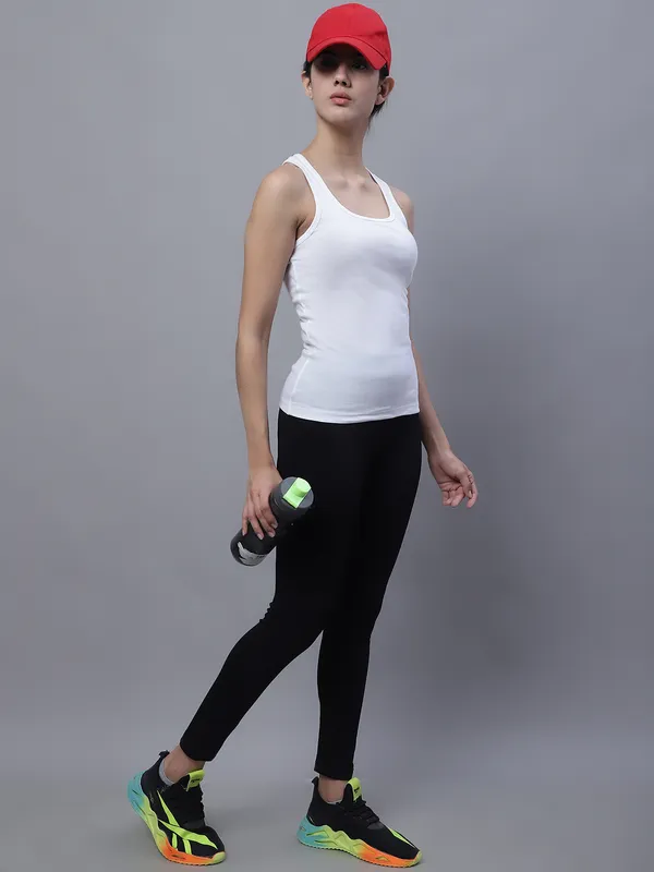 White_Cotton_Rib_Racerback_Tank_Top_For_Women