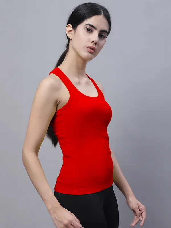 Red_Cotton_Rib_Racerback_Tank_Top_For_Women