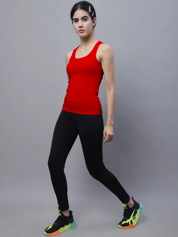 Red_Cotton_Rib_Racerback_Tank_Top_For_Women