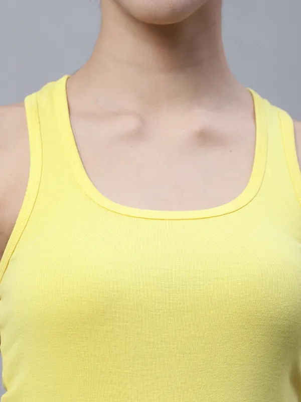 Yellow_Cotton_Rib_Racerback_Tank_Top_For_Women