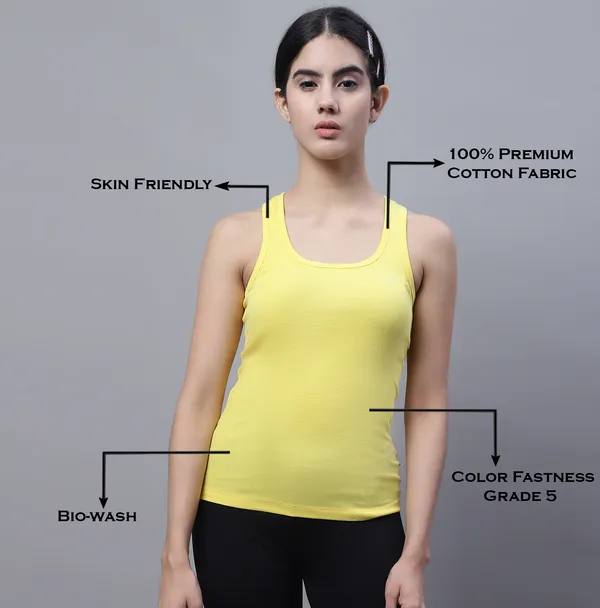 Yellow_Cotton_Rib_Racerback_Tank_Top_For_Women