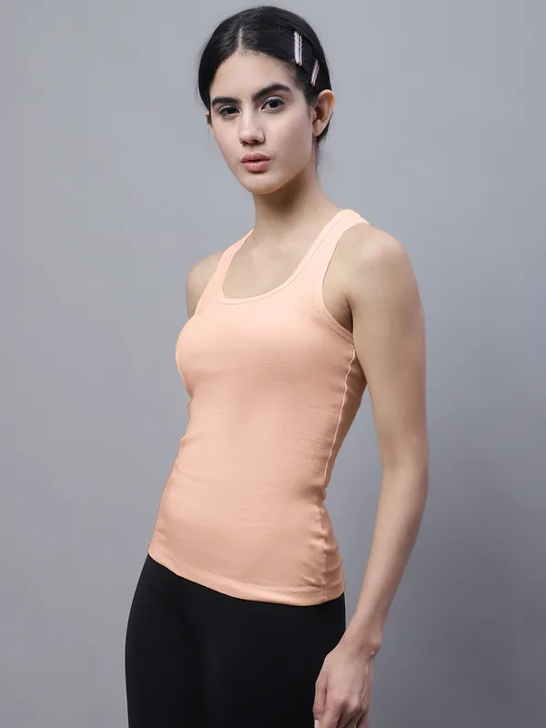 Coral_Cotton_Rib_Racerback_Tank_Top_For_Women