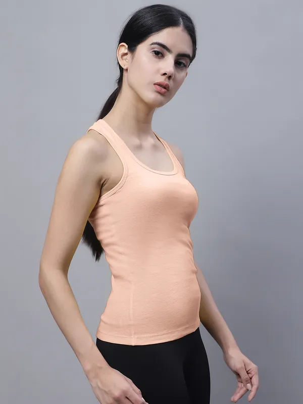 Coral_Cotton_Rib_Racerback_Tank_Top_For_Women