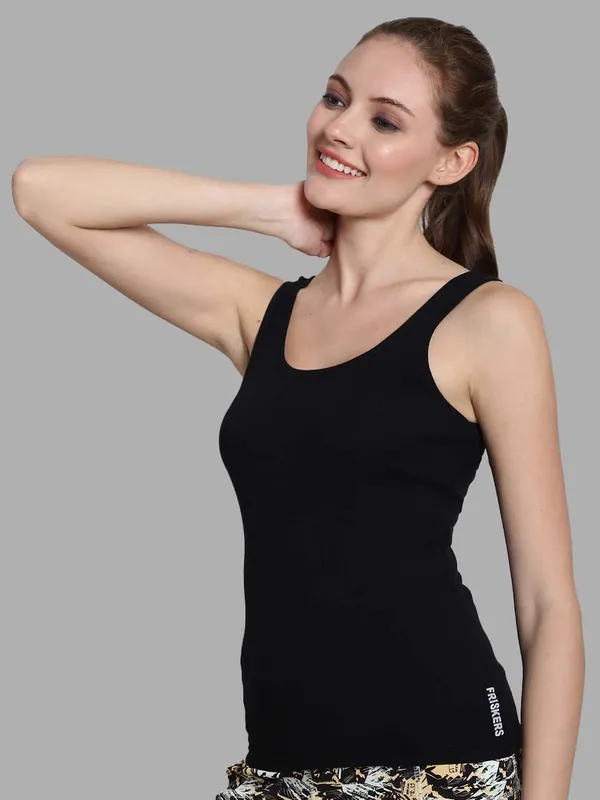 Black_Cotton_Rib_Tank_Top_For_Women