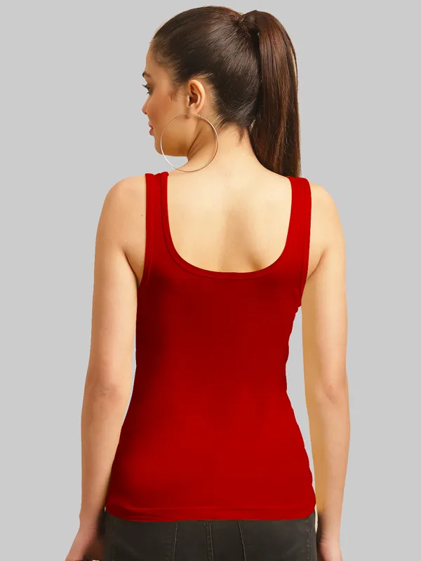 Red_Cotton_Rib_Tank_Top_For_Women