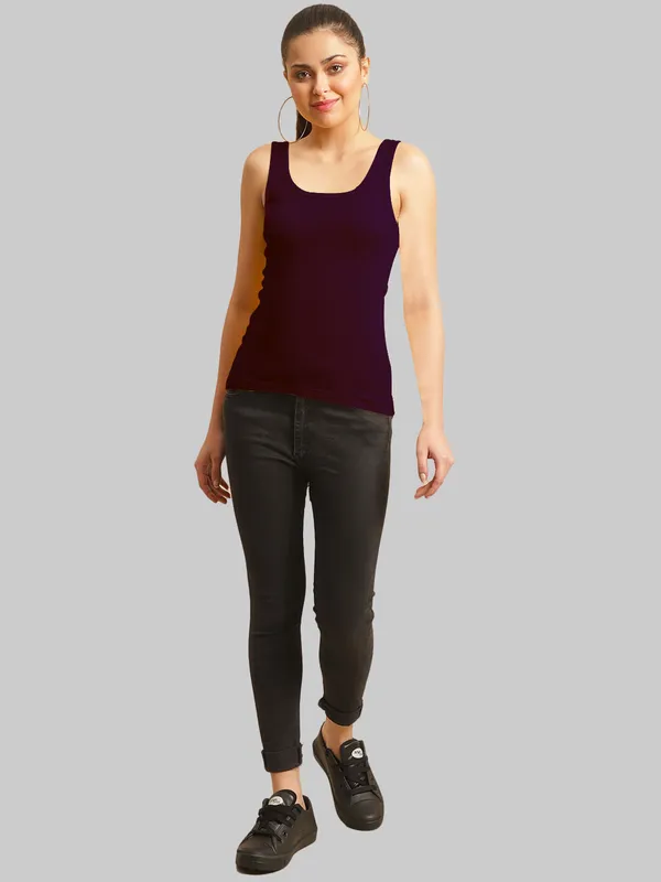 Purple_Cotton_Rib_Tank_Top_For_Women