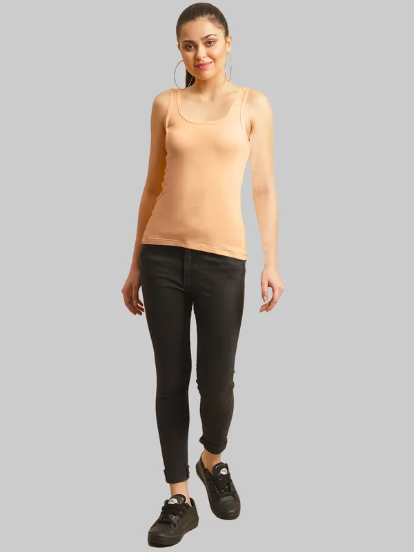 Coral_Cotton_Rib_Tank_Top_For_Women